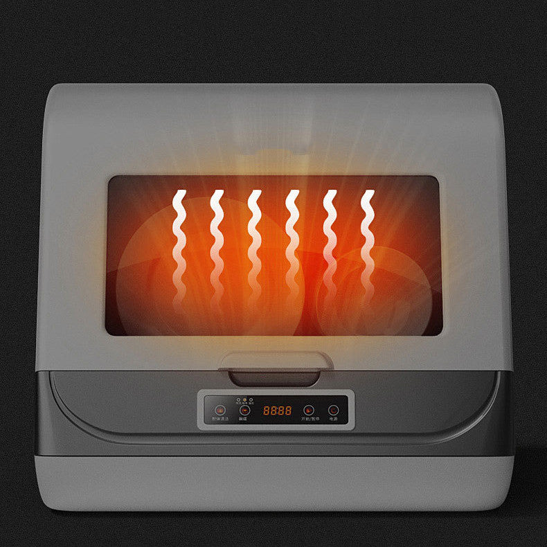 Desktop dishwasher 360 degree cleaning