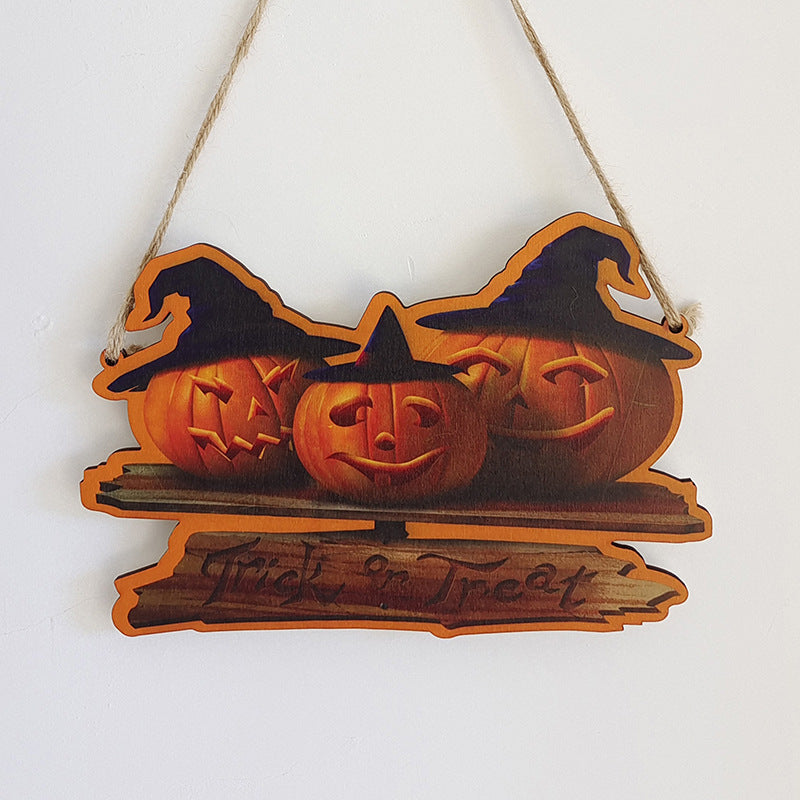 Happy halloween hanging sign