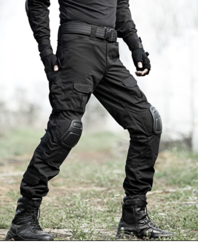 Military pants with knee pads