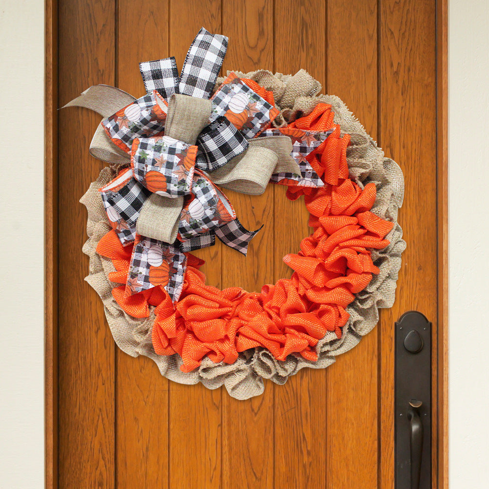 Handcrafted fall wreath