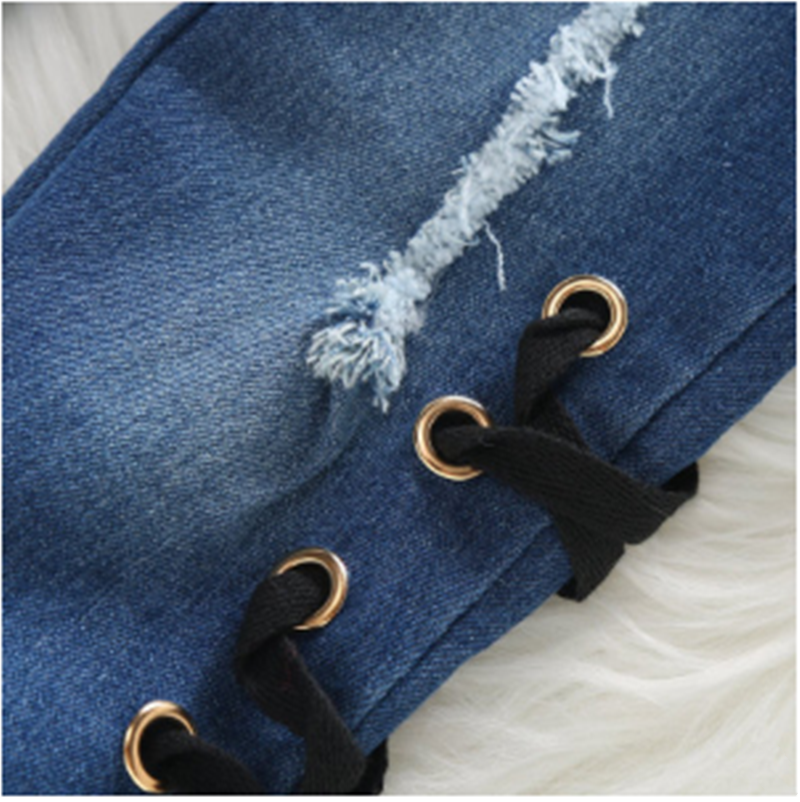 Girl Boutique Jeans Takeaway Kit Striped Top Ripped Girl jeans