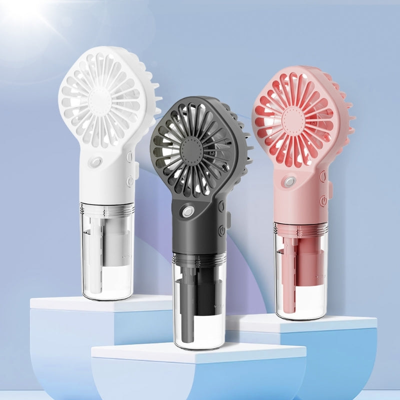 Handheld fan for hot weather