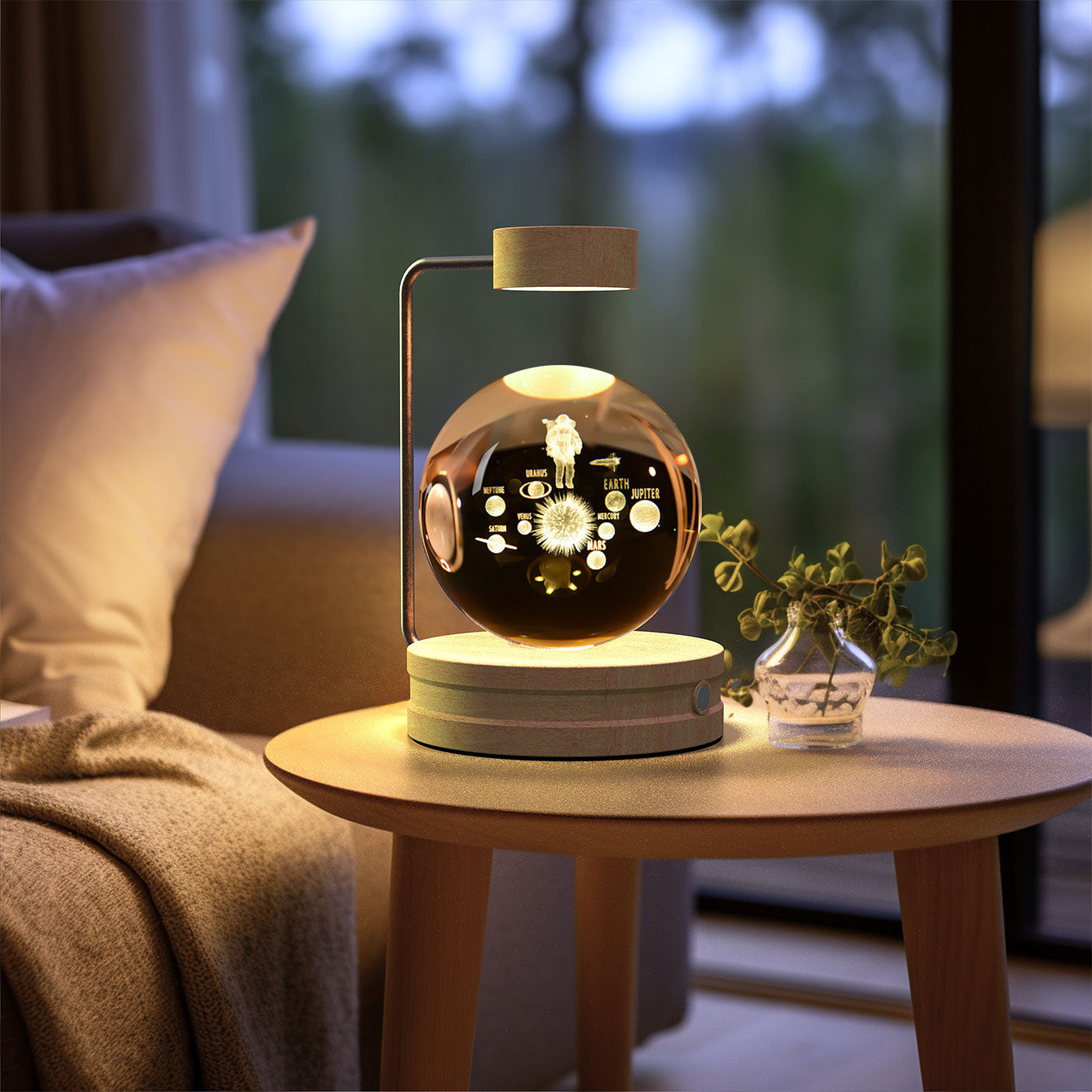 Night lamp crystal ball