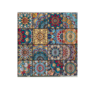 Creative waterproof bathroom curtains