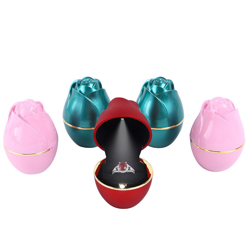 Rose shaped small jewelry box