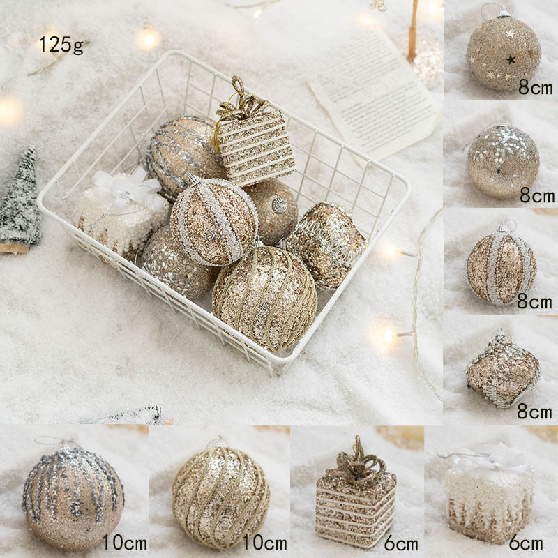 Christmas tree decorated balls shatterproof