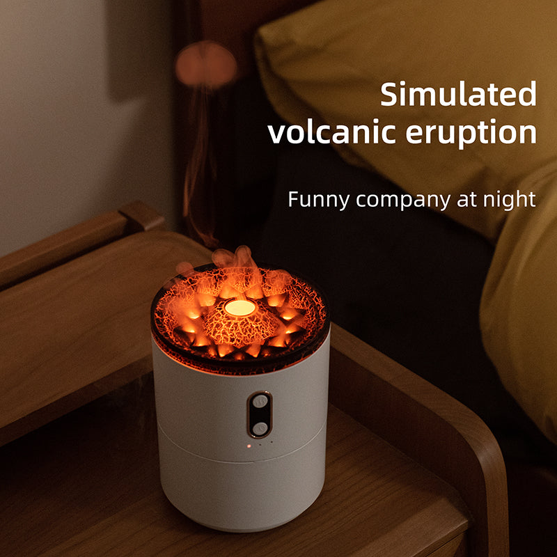 Aroma humidifier volcanic flame