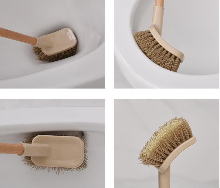 Wooden toilet brush