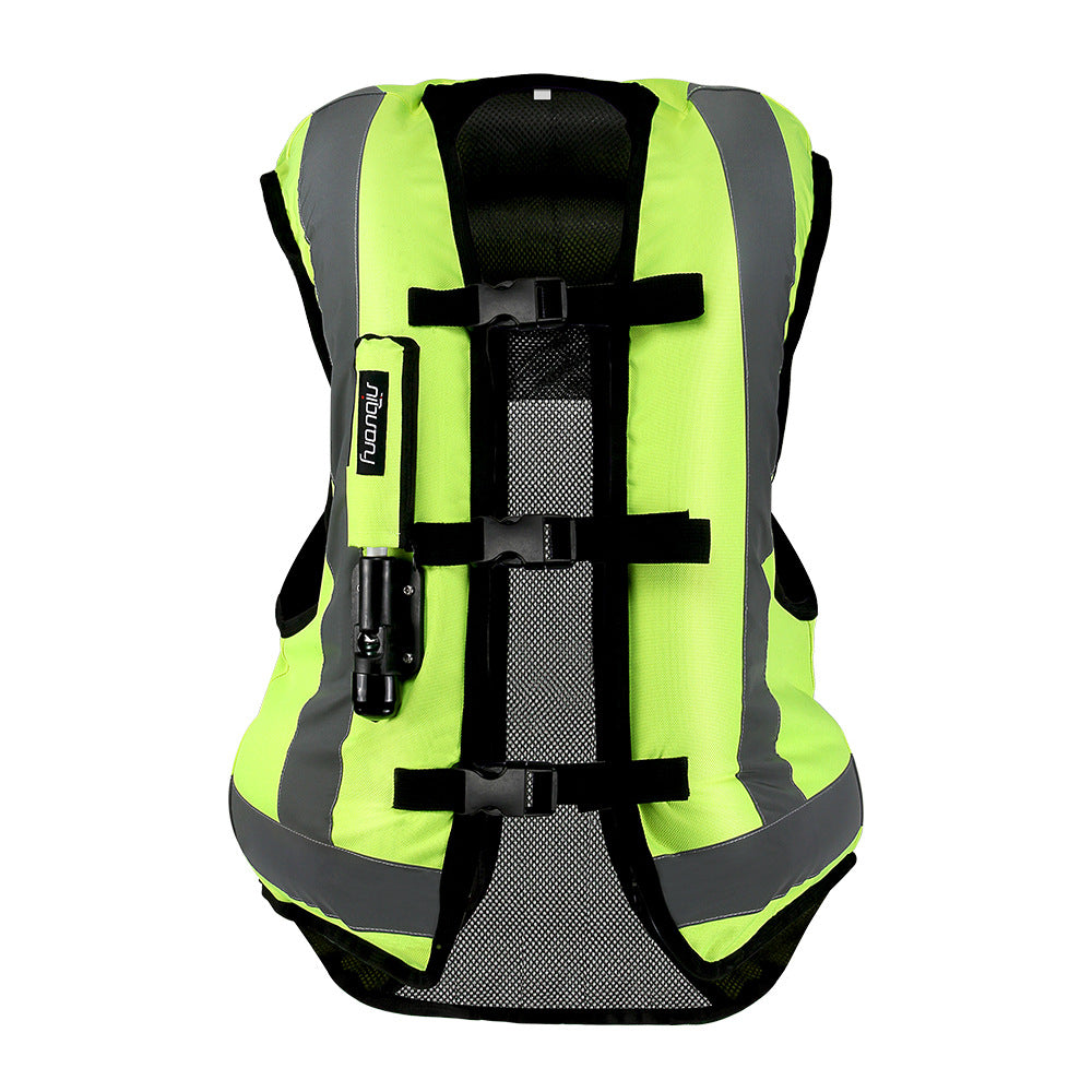 Air bag vest for motorcycles