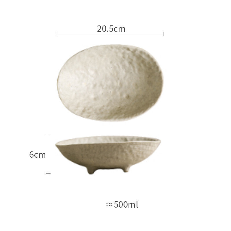 Japanese hand-kneaded tableware set