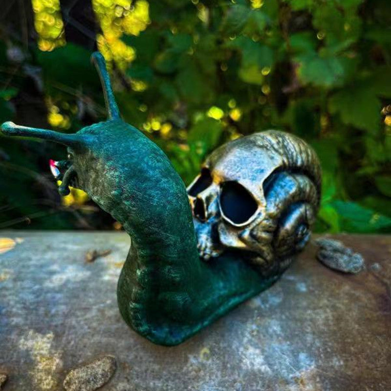 Halloween scary snail sculpture