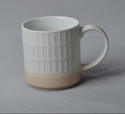 Vintage breakfast ceramic mug