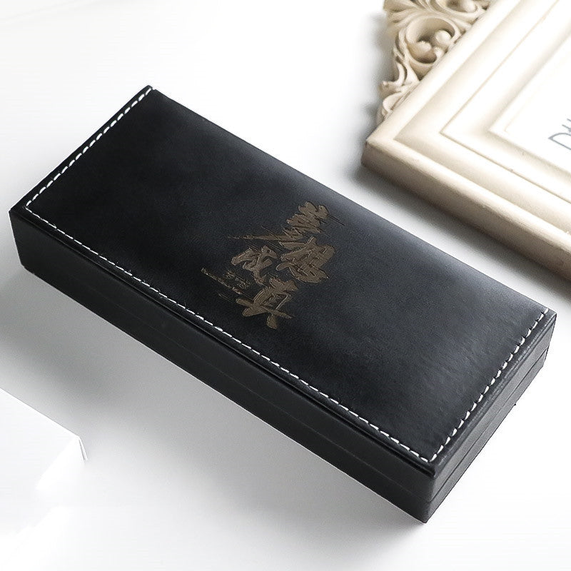 Luxury leather pen case