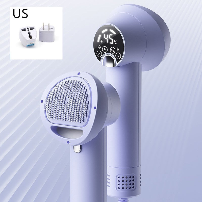 Hair dryer with comb for pets
