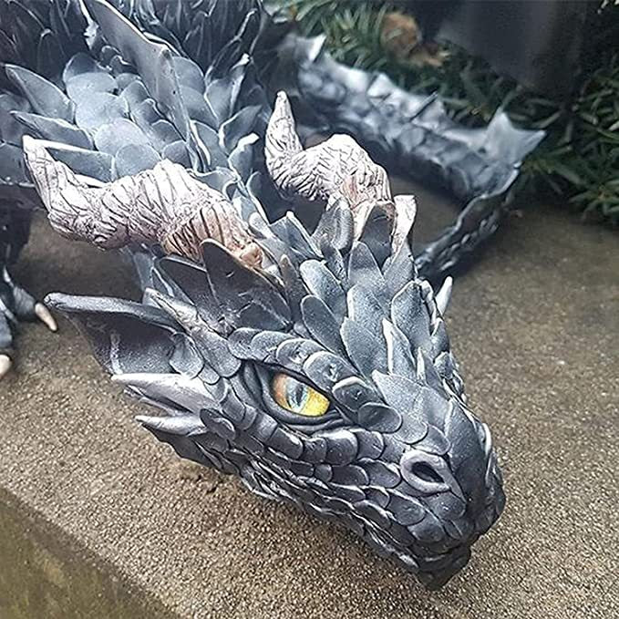 Handmade dragon statue