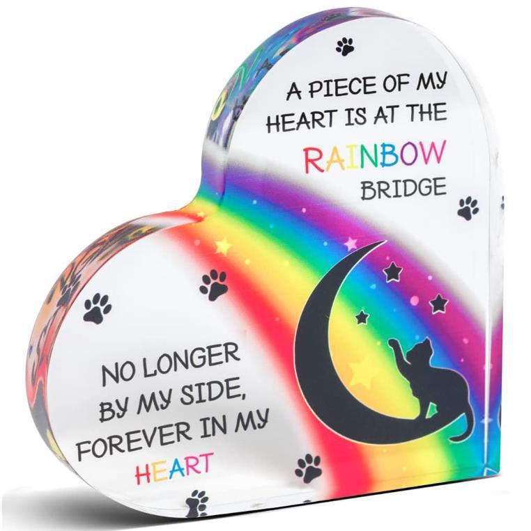 Crystal heart stone with personalized text