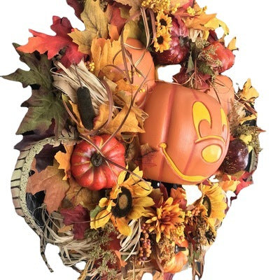 Mickey Mouse pumpkin wreath decoration handmade