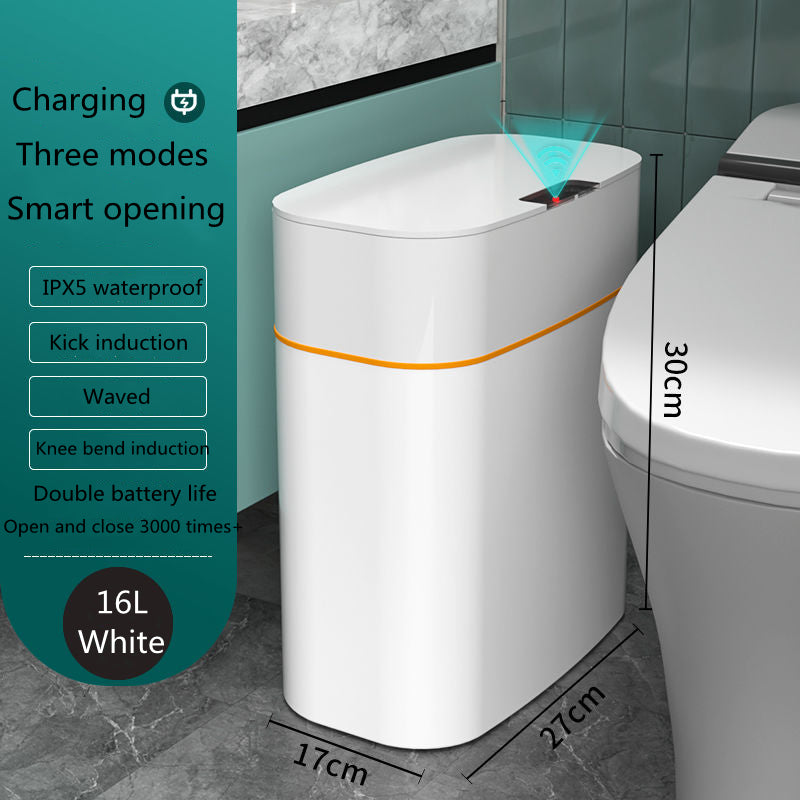 Trash can with sensor