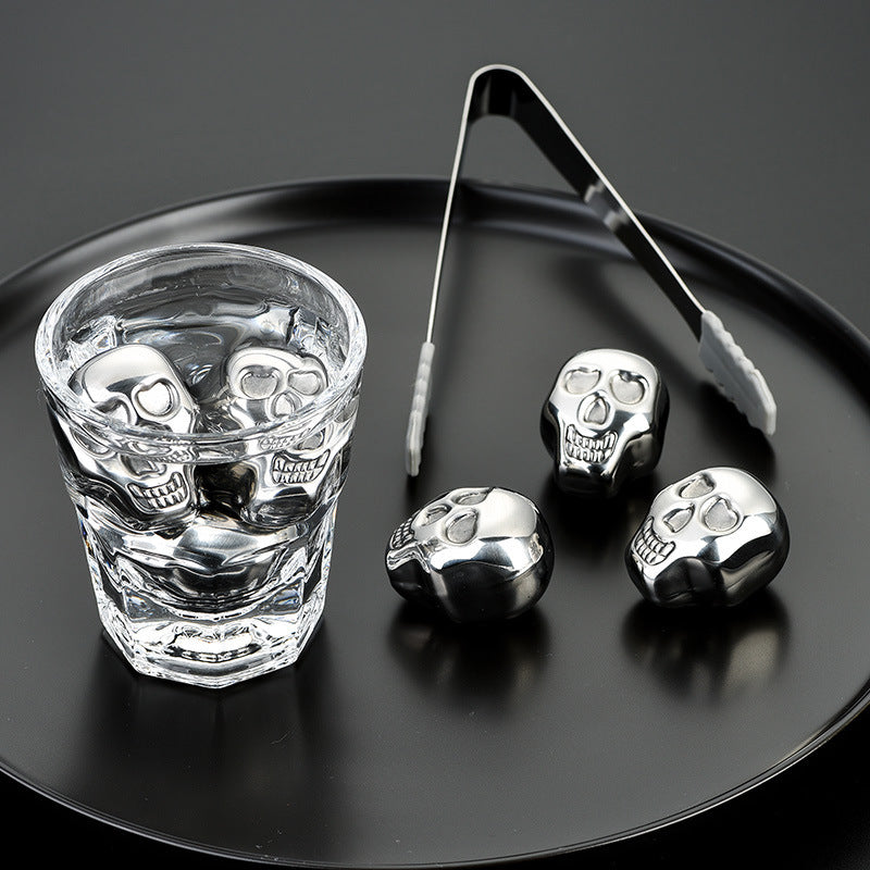 Stainless steel whiskey stones gift set
