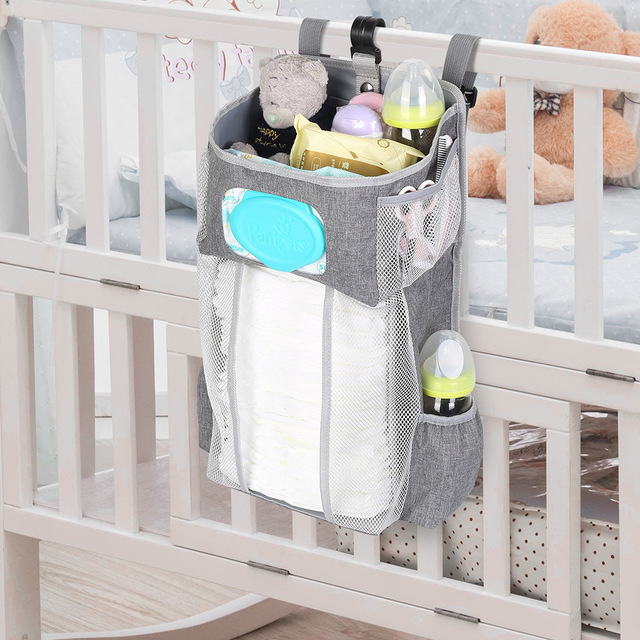Storage bag for baby crib