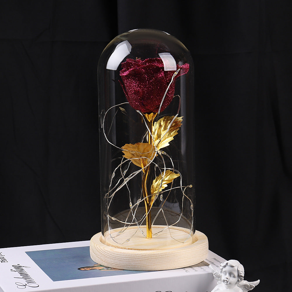 Eternal Rose in glass cover with LED