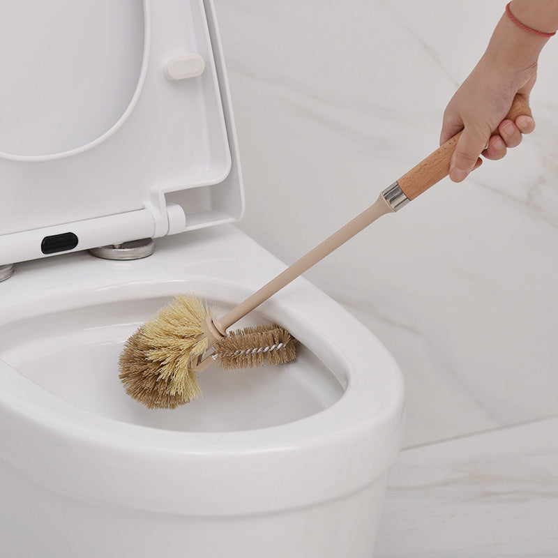 Wooden toilet brush