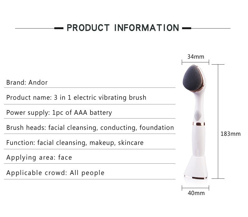 Multifunctional face wash brush