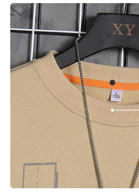 Nuwe Langmou Hoodie Mans City Print Leisure