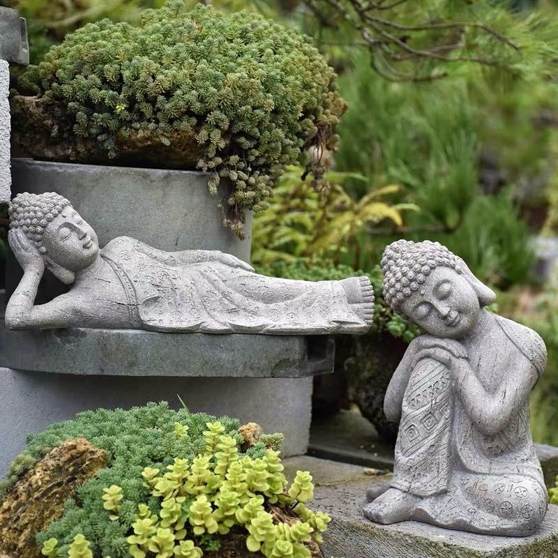 Garden flower pot Zen Buddha