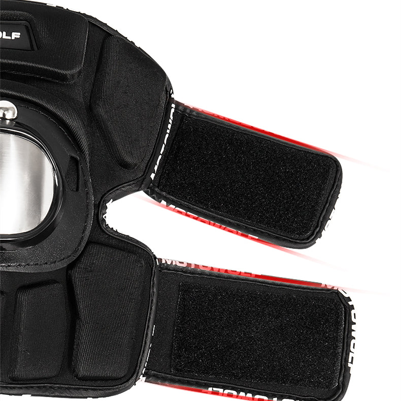 Knee elbow steel pads for motorcycling