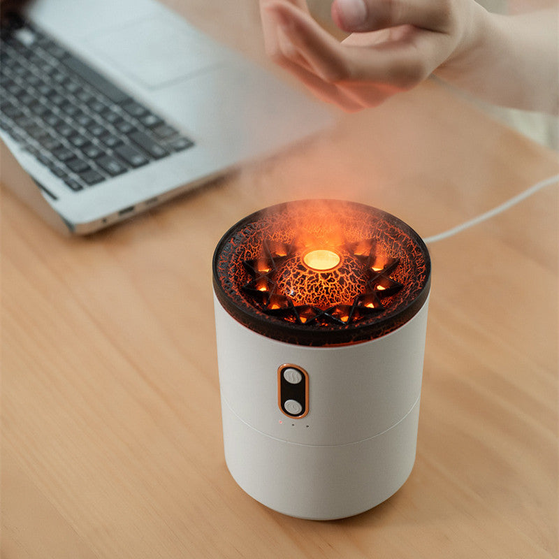 Aroma humidifier volcanic flame