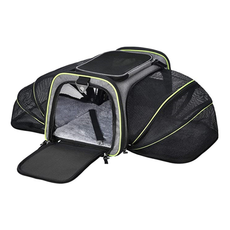 Carrier for pets expandable
