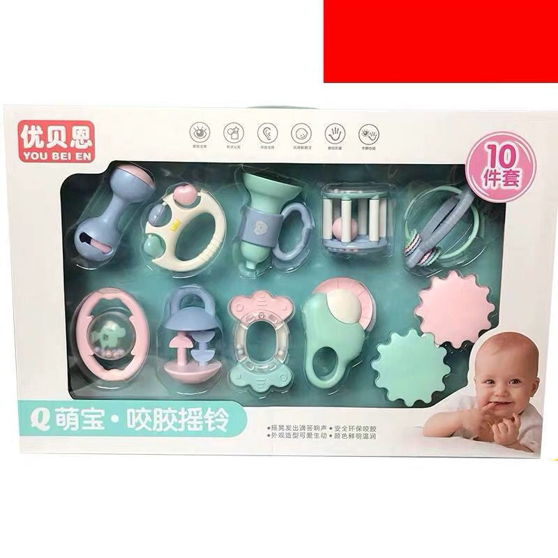 Baby teether rattle set