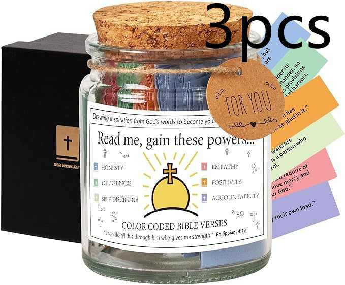 Bible verse jar gift set