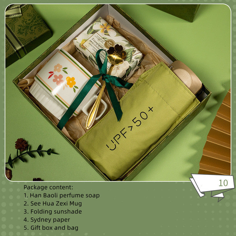Relaxing spa tea set