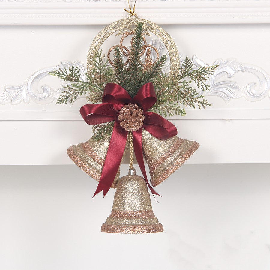 Christmas hanging bell ornament