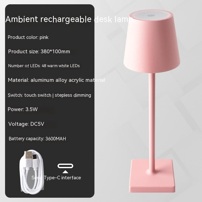 Table lamp with touch dimmable
