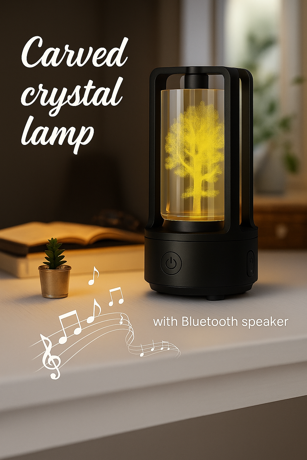 3D lamp with Bluetooth speaker
