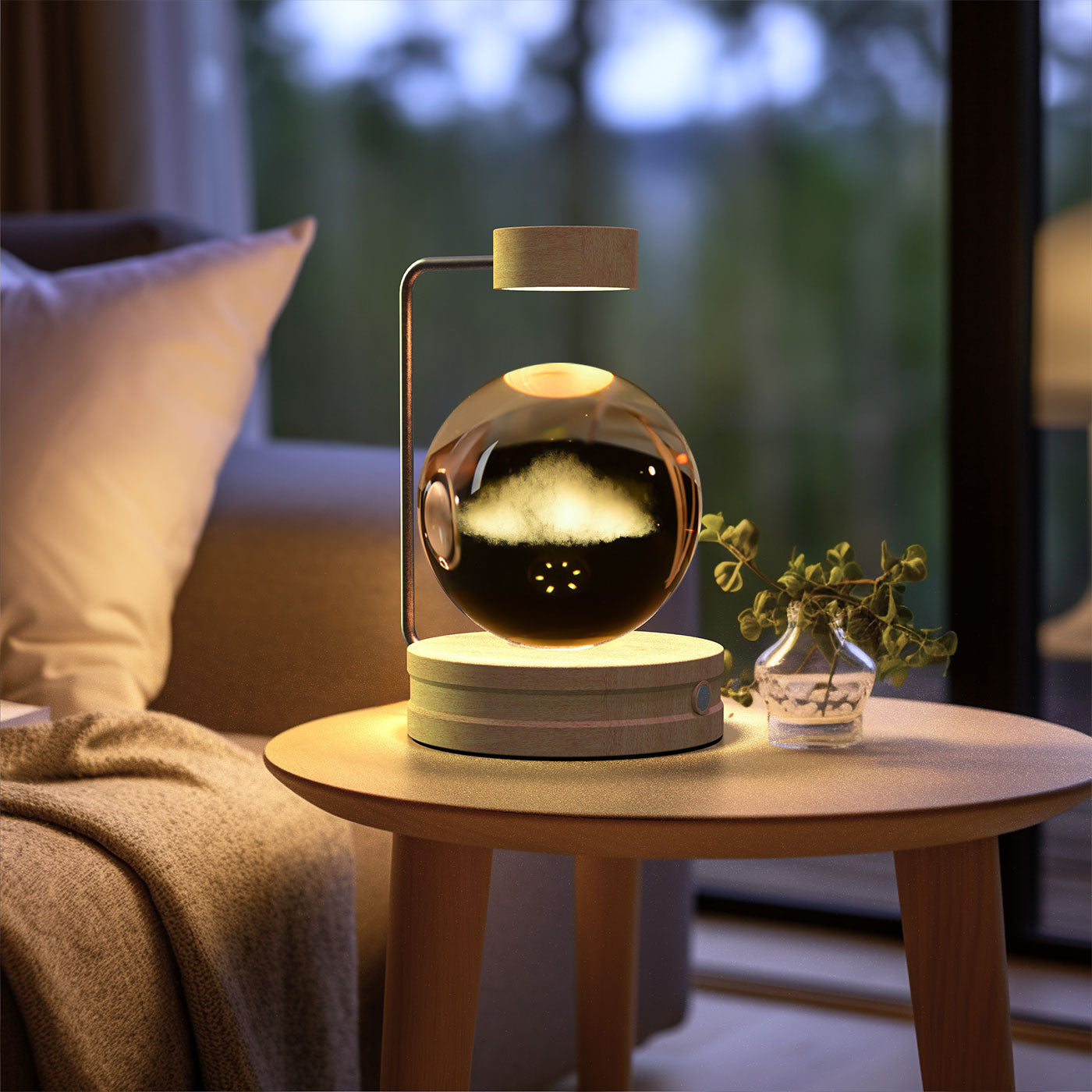 Night lamp crystal ball