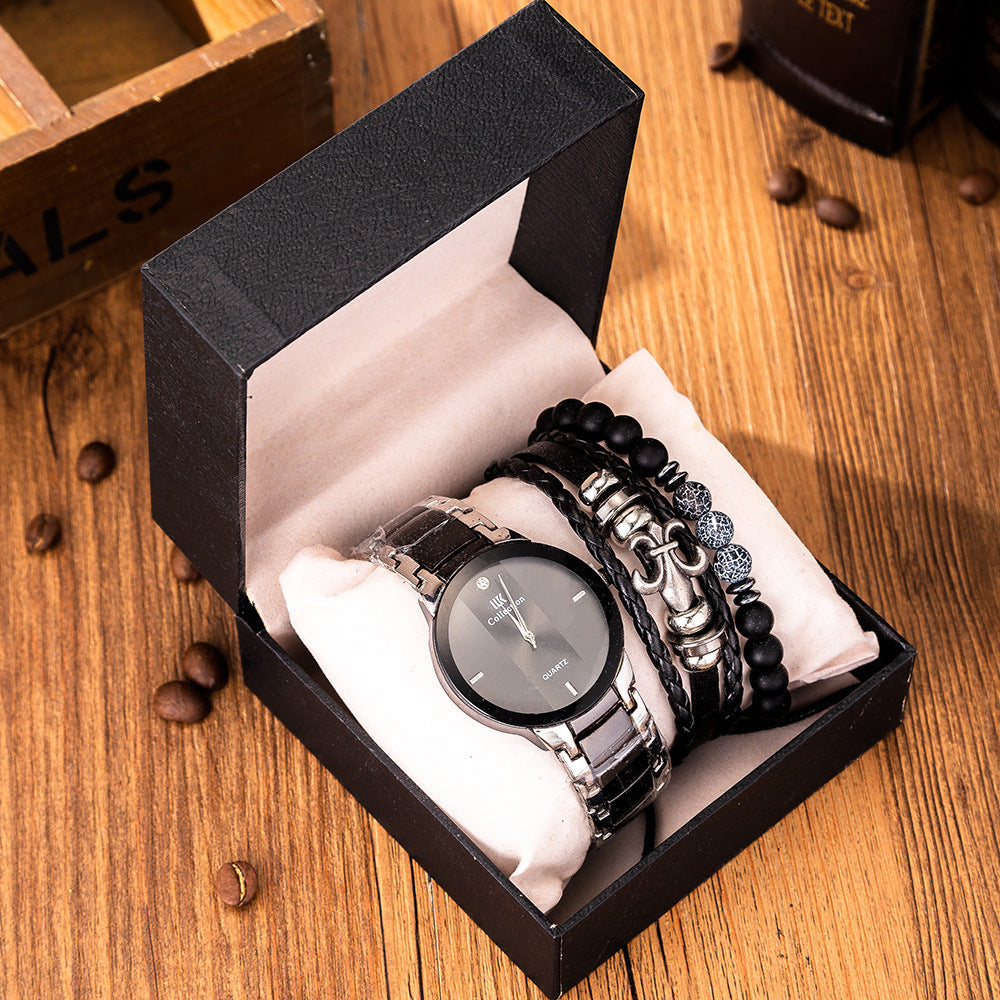 Elegant men’s watch & bracelet set