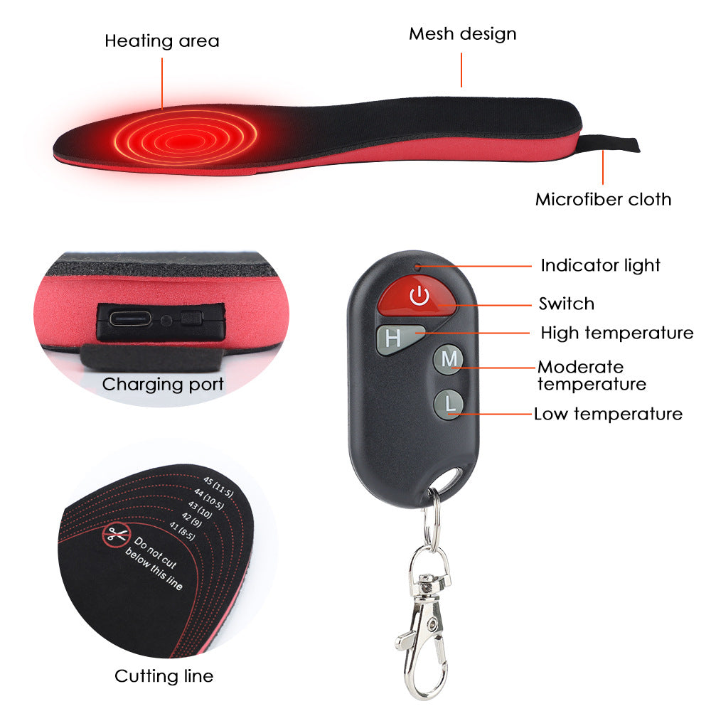 Heated insoles rechargeable