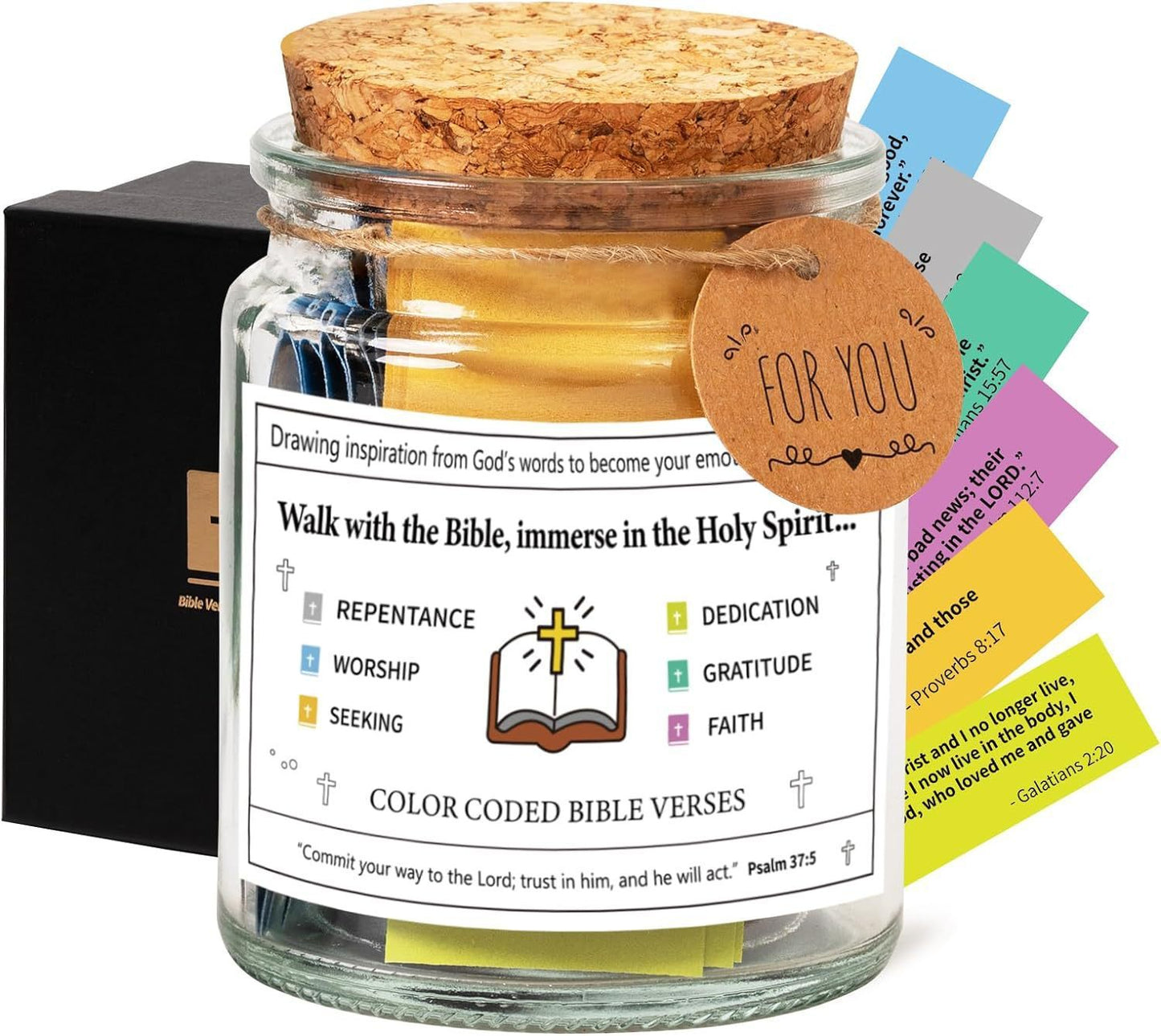 Bible verse jar gift set