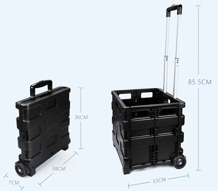 Car trunk organizer trolley