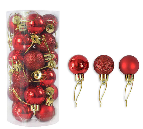 Christmas decoration balls shiny matte