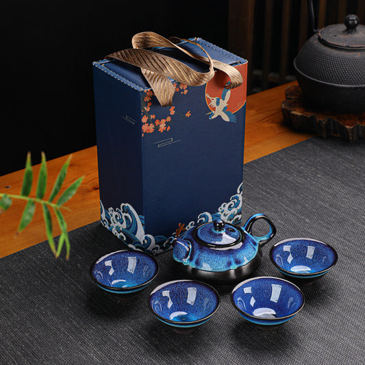 Creative ceramic tea set in gift box