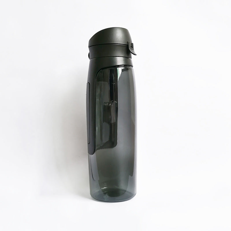 Water bottle with safe box