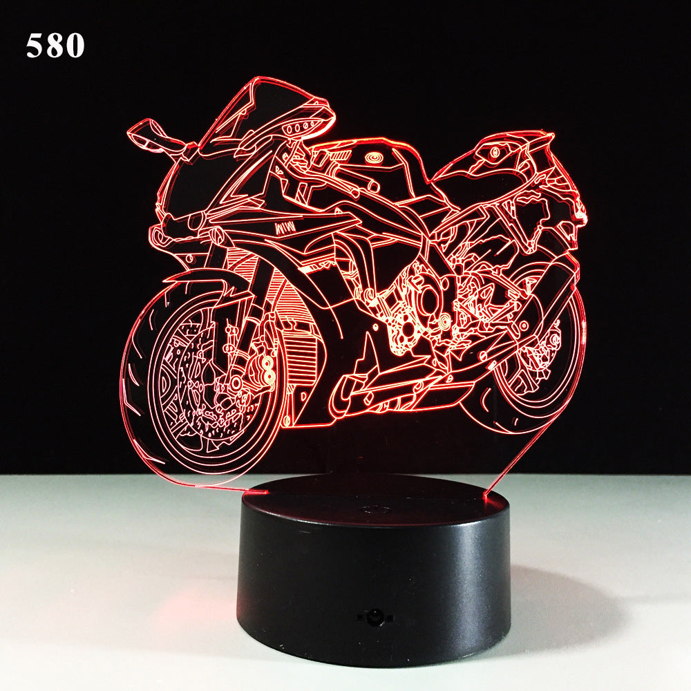 Motorcycle desk lamp