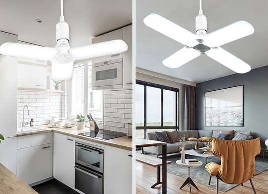 Led light with arm propellers