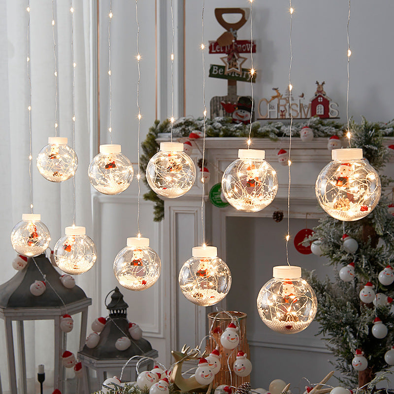 Christmas curtain lamp set