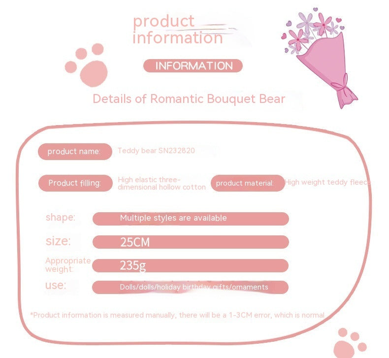 Valentine's Day Gift bear with bouget